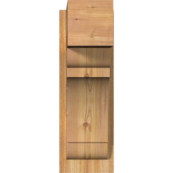 Olympic Block Rough Sawn Outlooker, Western Red Cedar, 8W X 16D X 24H